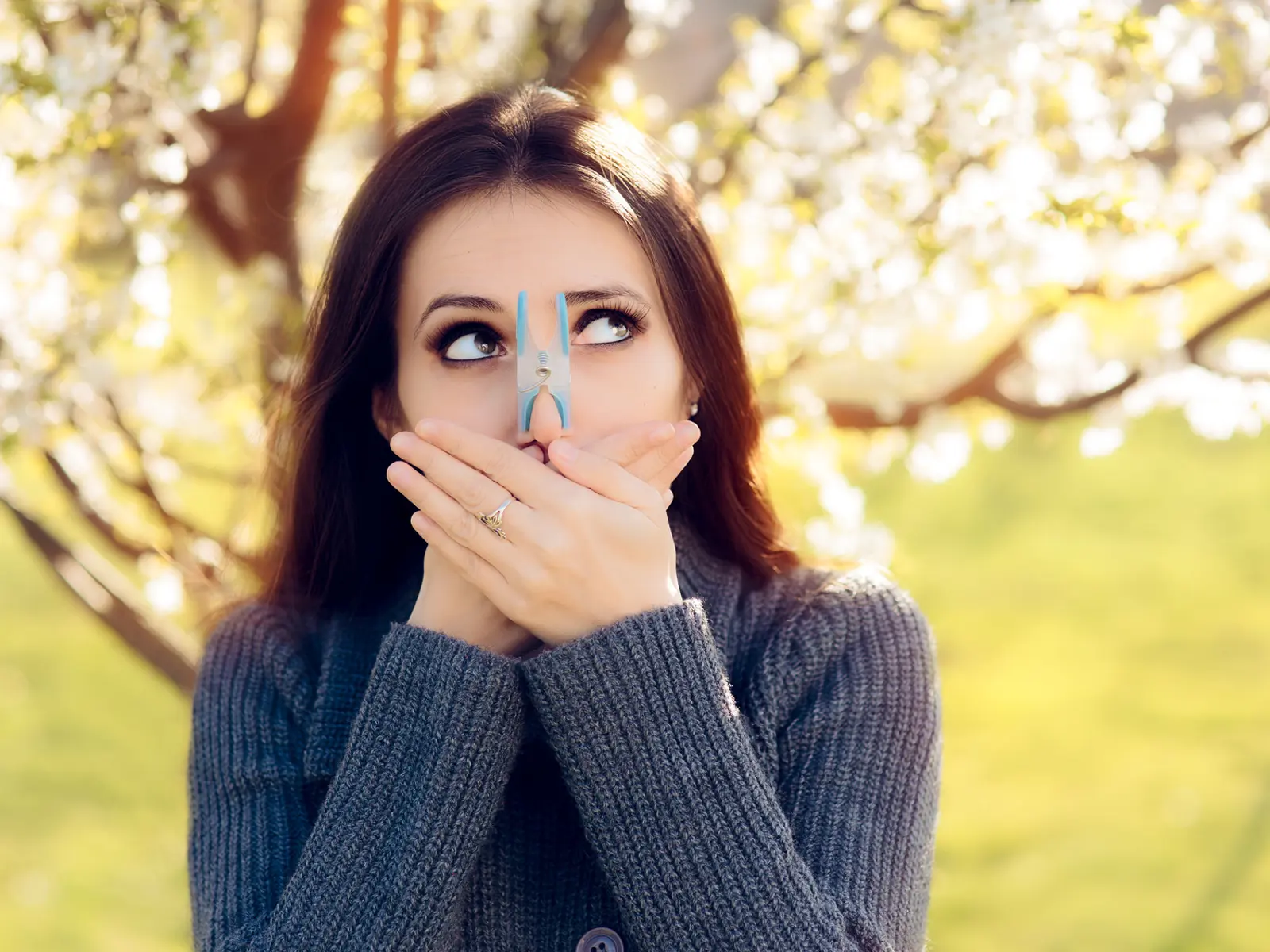 Funny Girl Trying Desperate Measures to Fight Spring Allergies_Fotolia.jpg