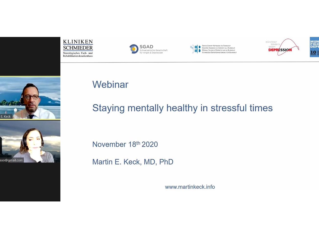 Webinar «Staying mentally healthy in stressful times»