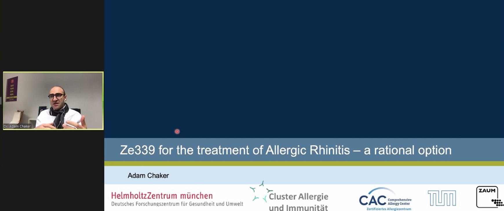 Webinar "Ze339 for the treatment of Allergic Rhinitis - a rational option"